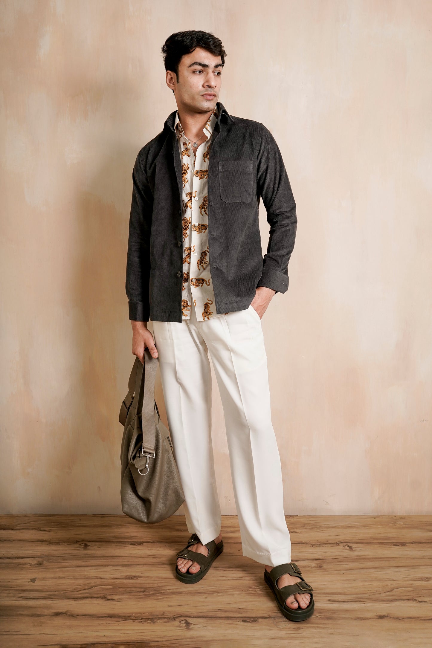 Charcoal Grey Corduroy Jacket