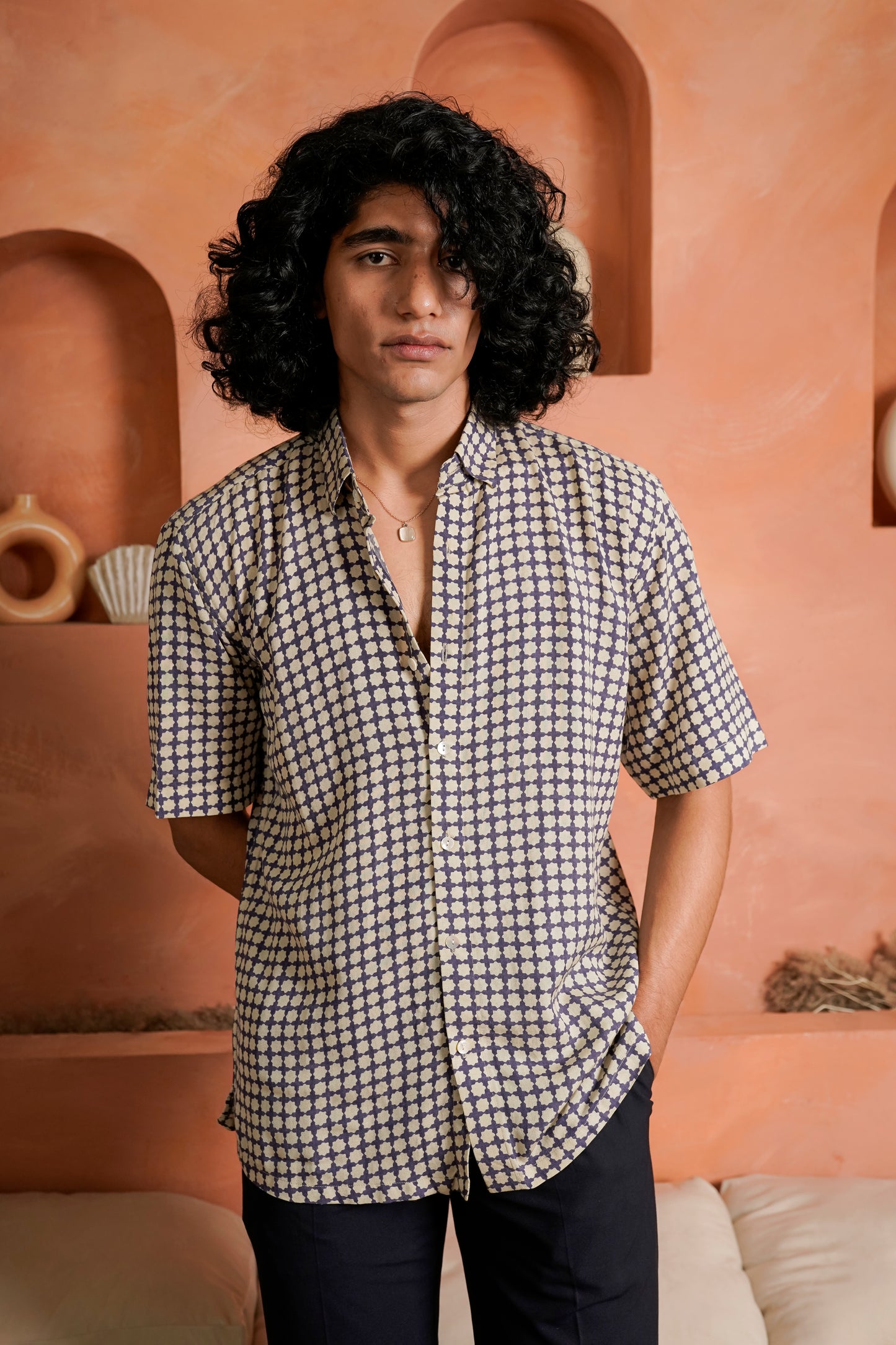 Midnight Blue Relaxed Fit Shirt