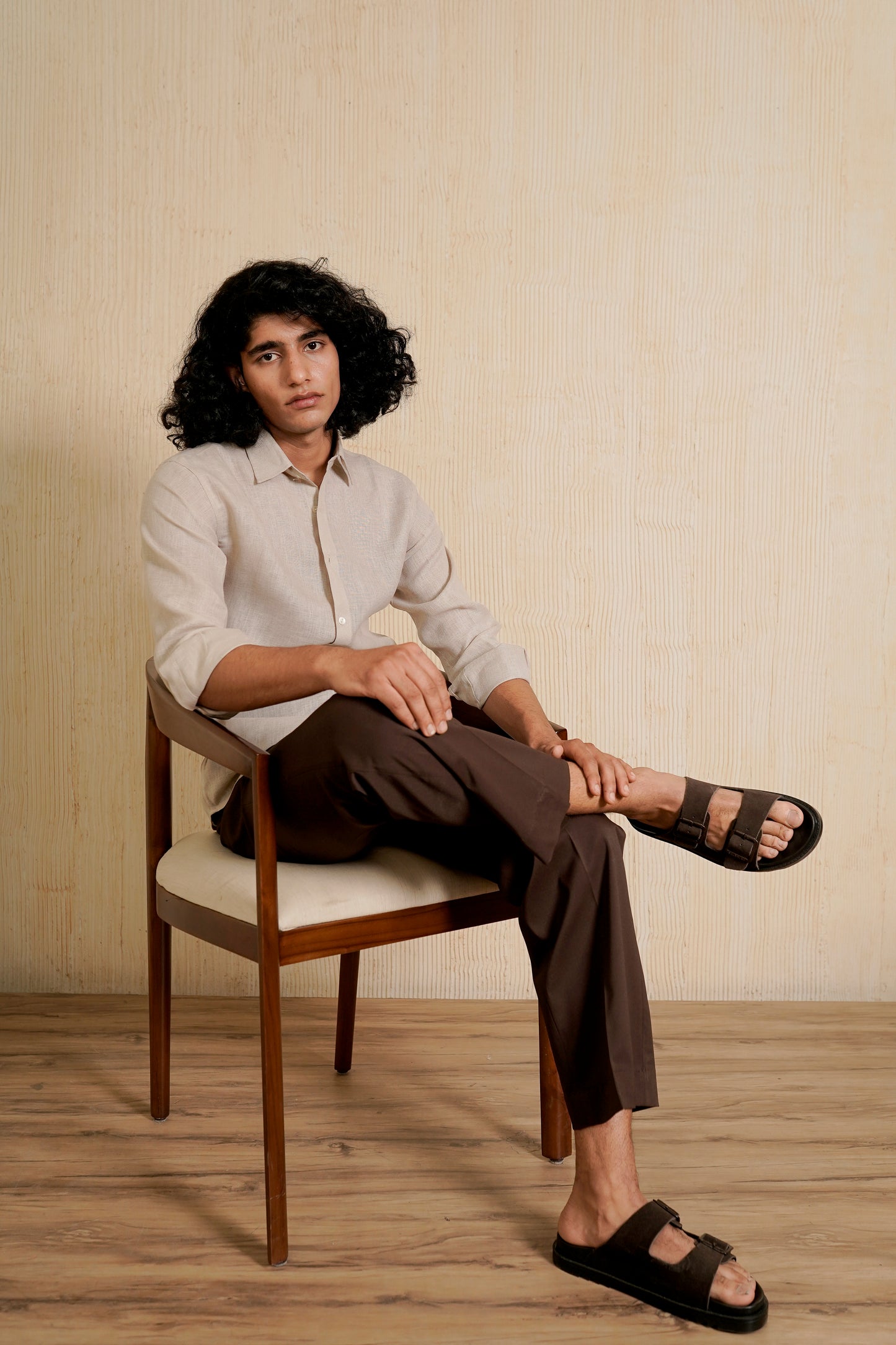 Beige Linen Shirt