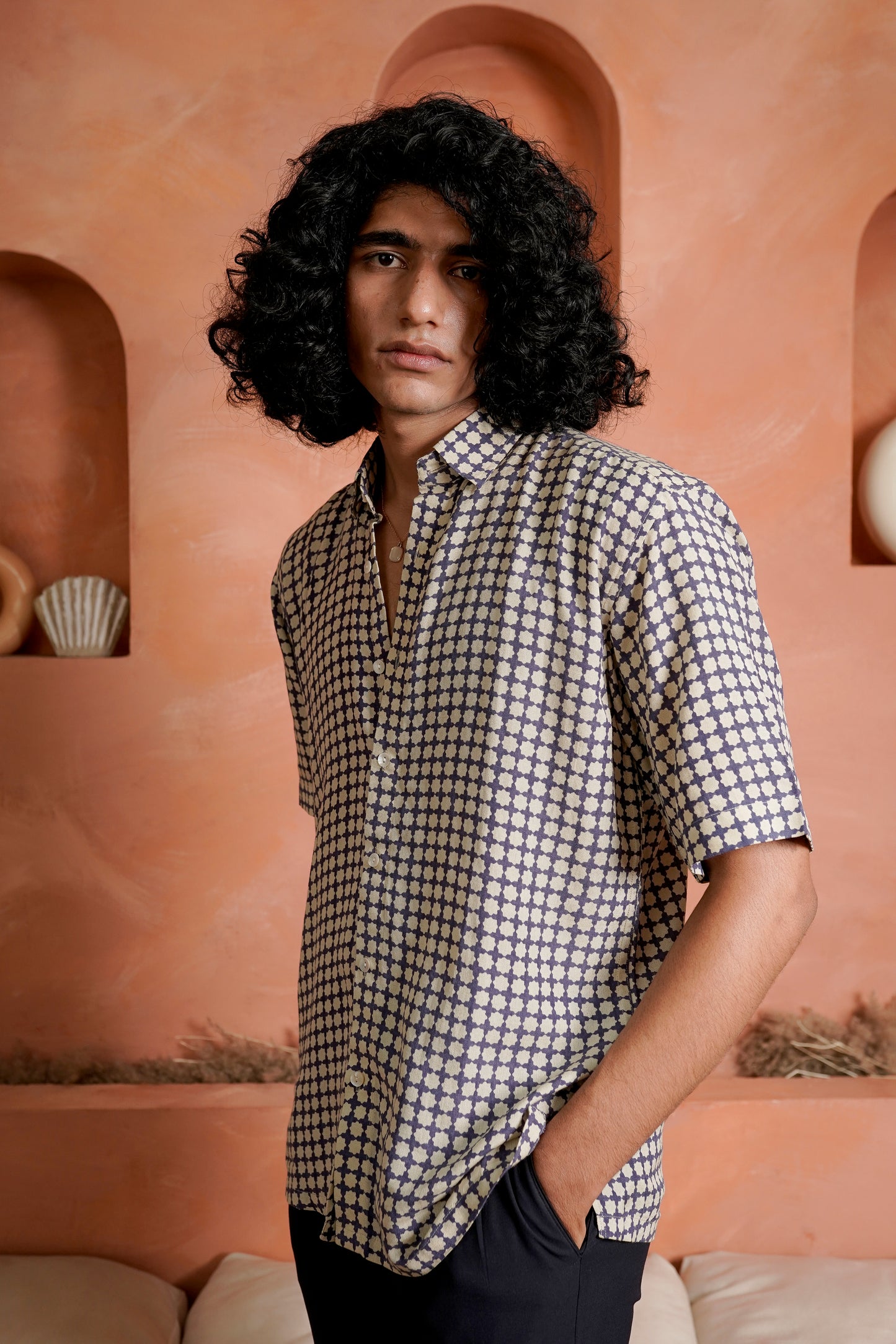 Midnight Blue Relaxed Fit Shirt