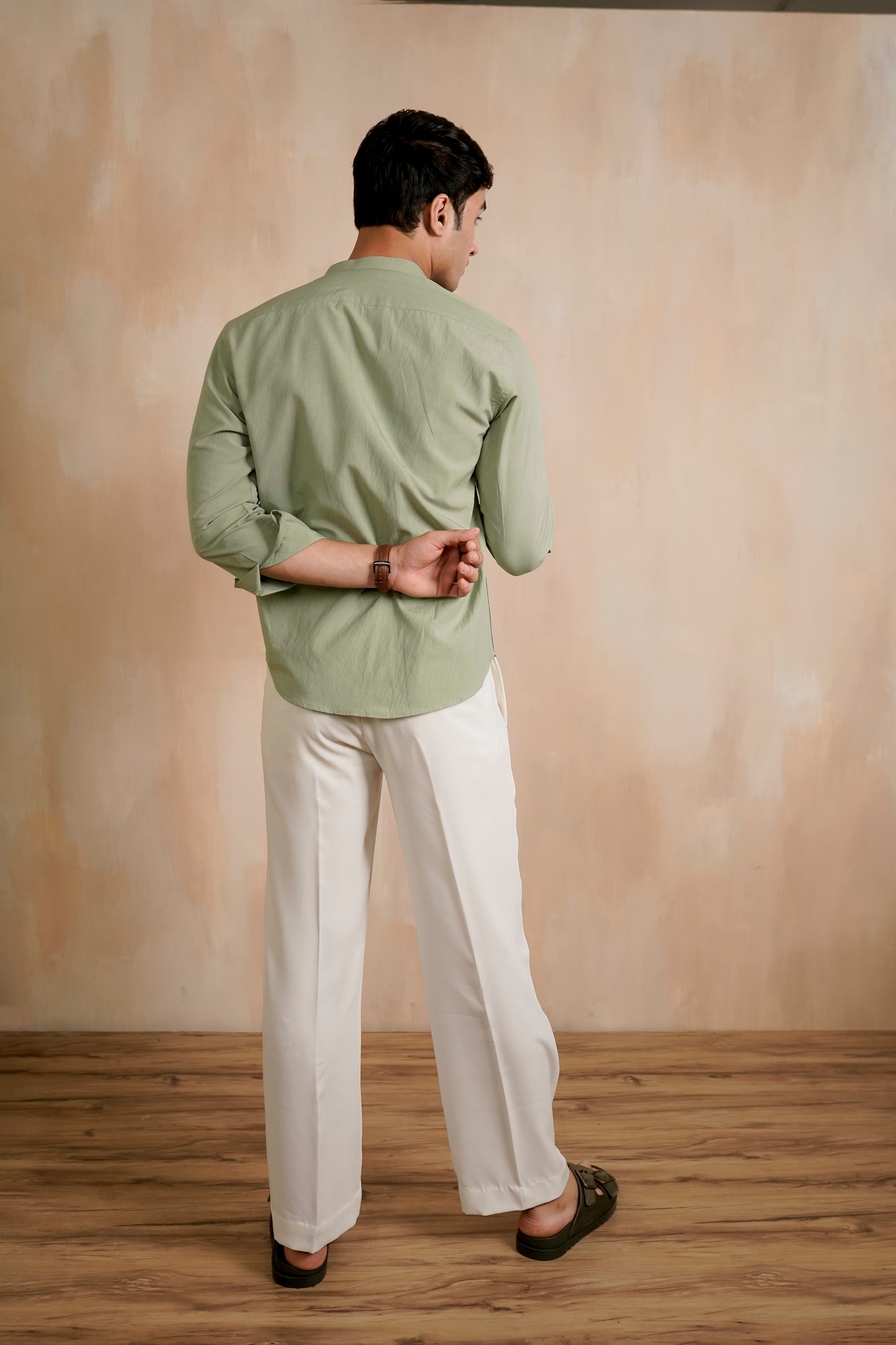 Pastel Green Regular Fit Shirt