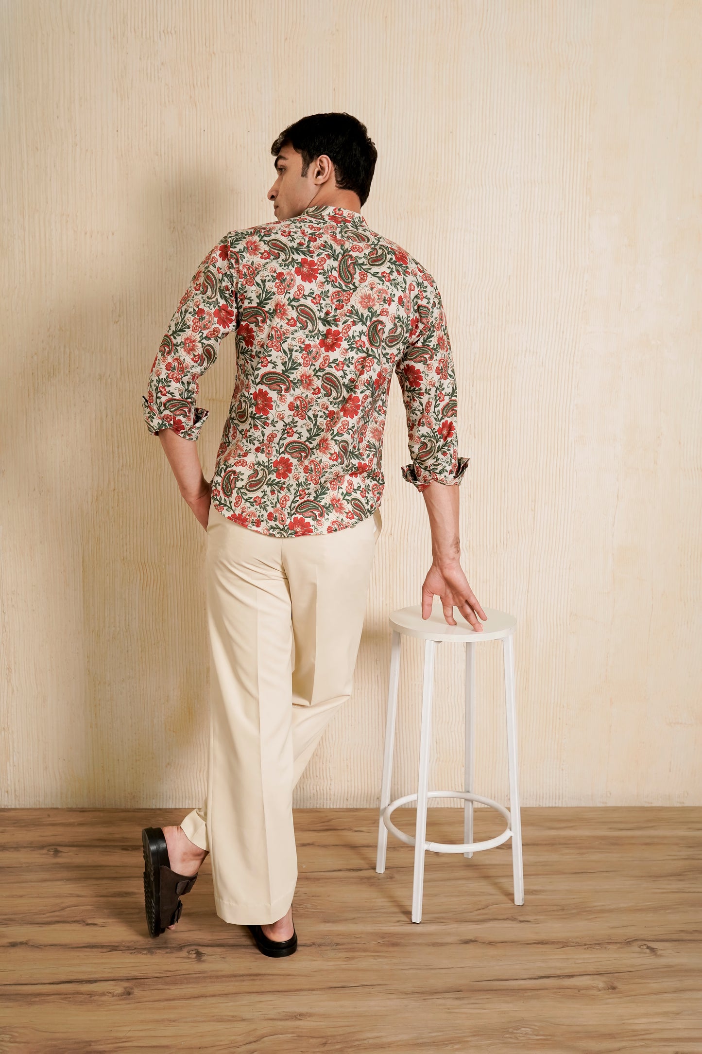 Regular Fit Beige Trousers