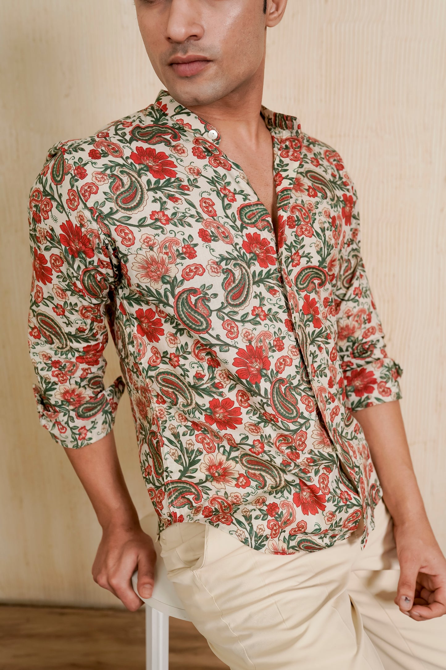 Paisely Hand block printed Shirt