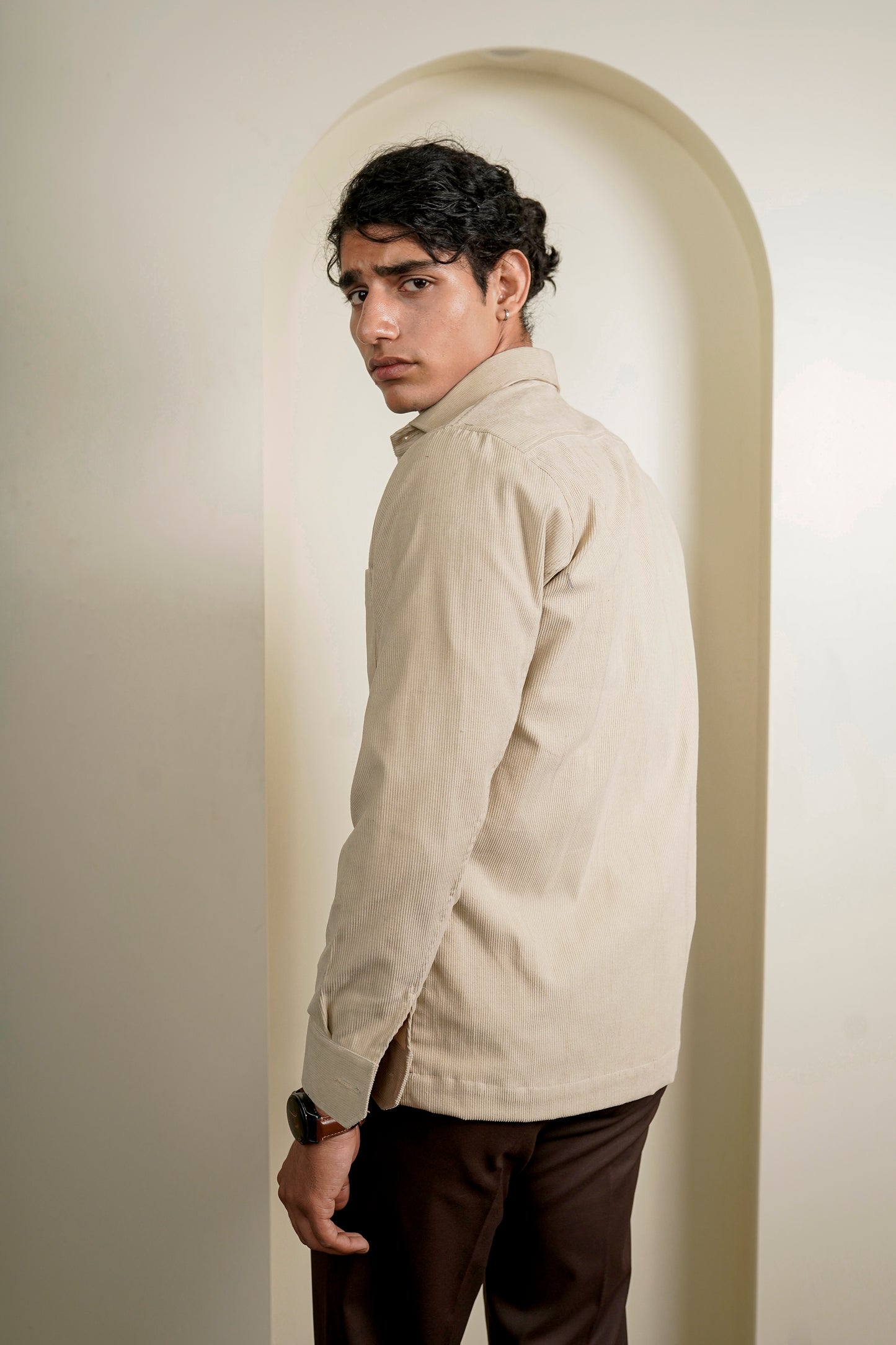 Beige Coduroy Jacket