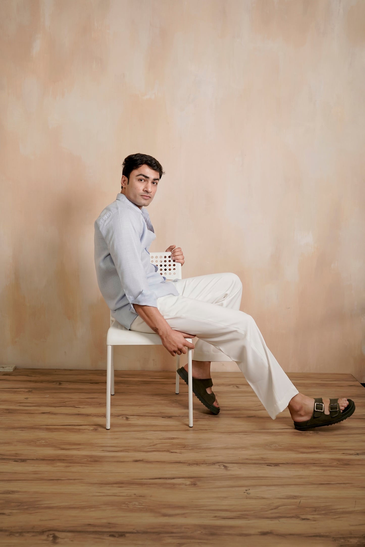 Soft Blue Linen Shirt
