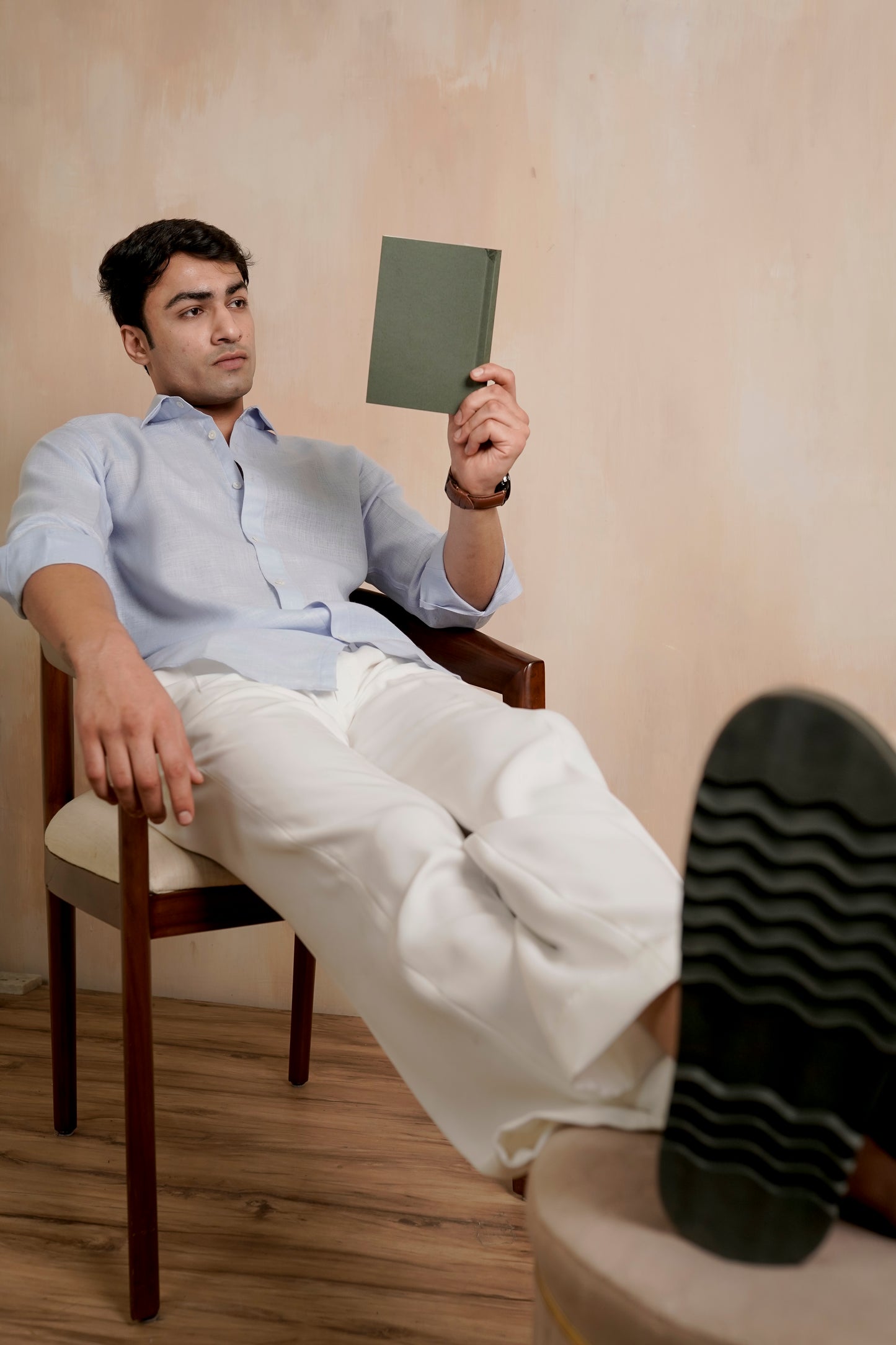 Soft Blue Linen Shirt