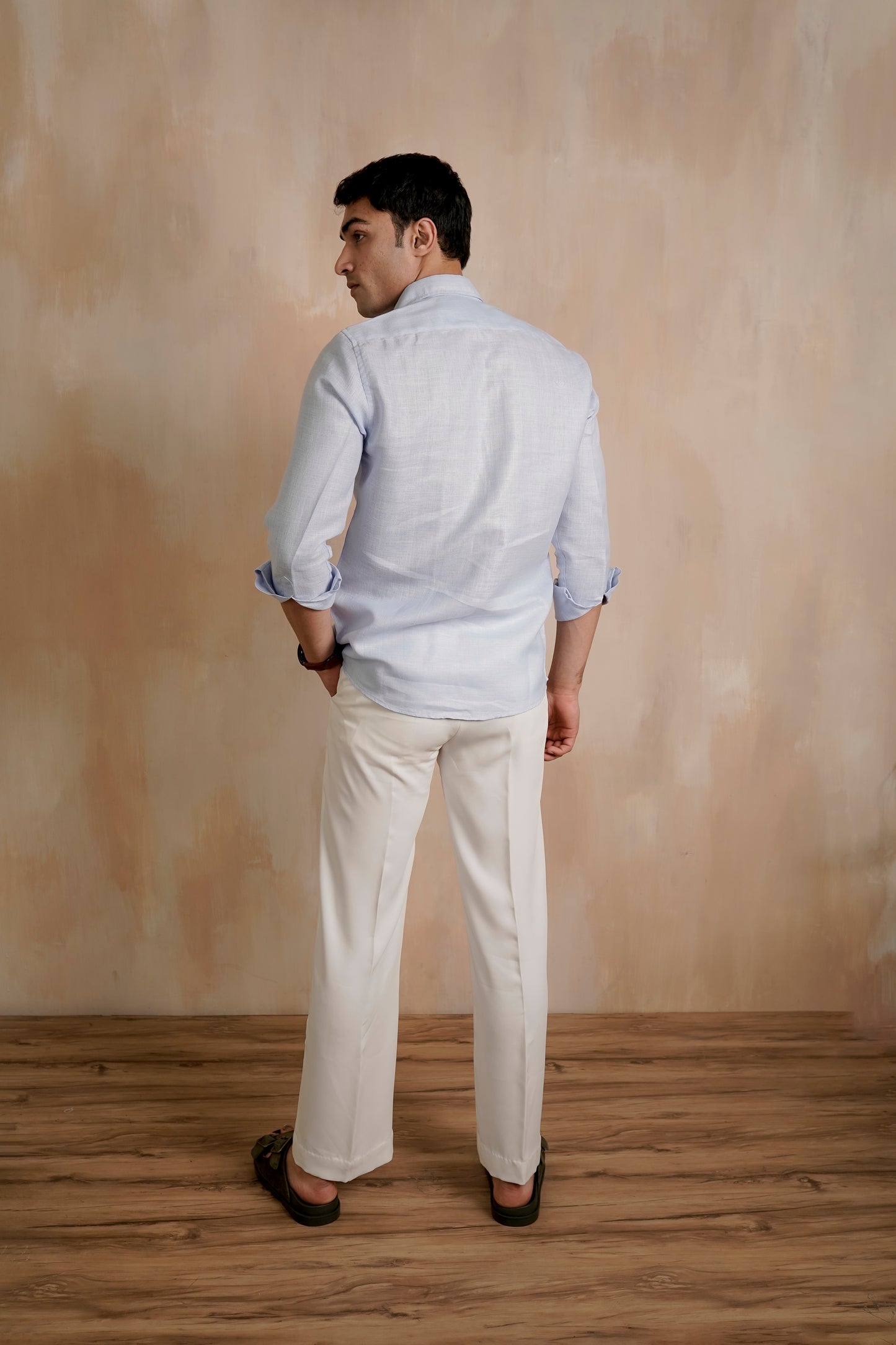 Soft Blue Linen Shirt