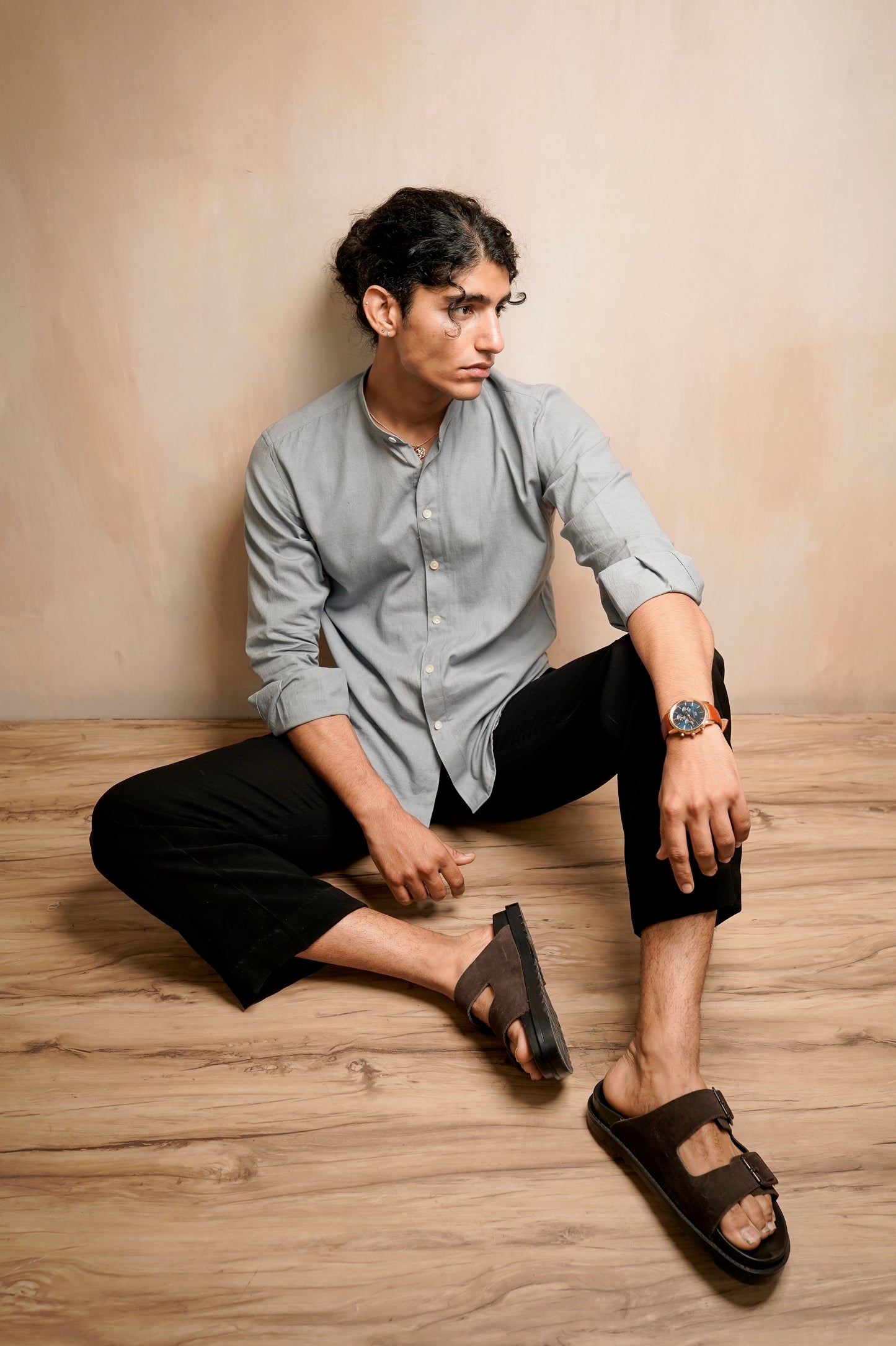 Regular Fit Black Trousers