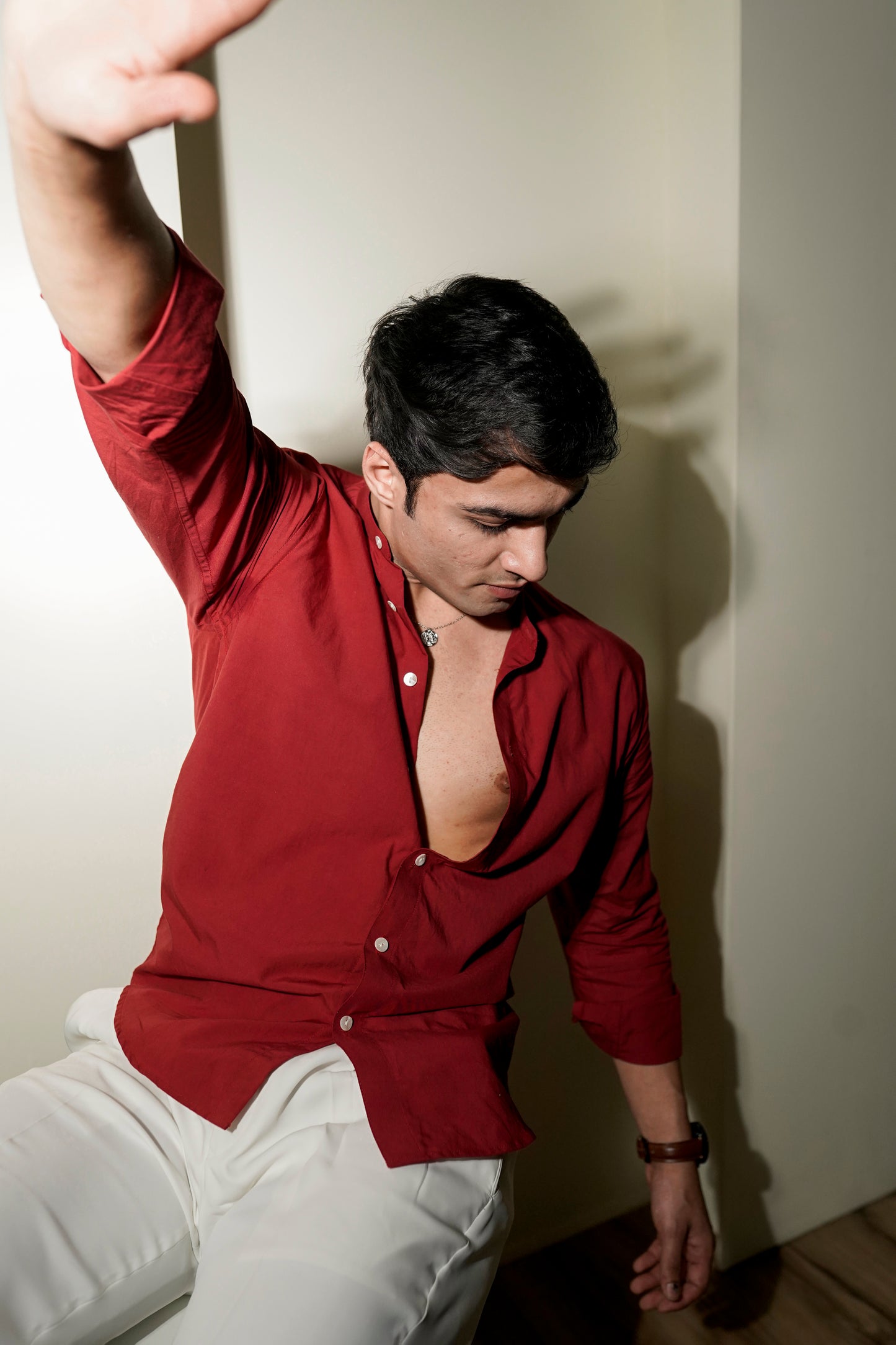 Red Regular Fit Shirt