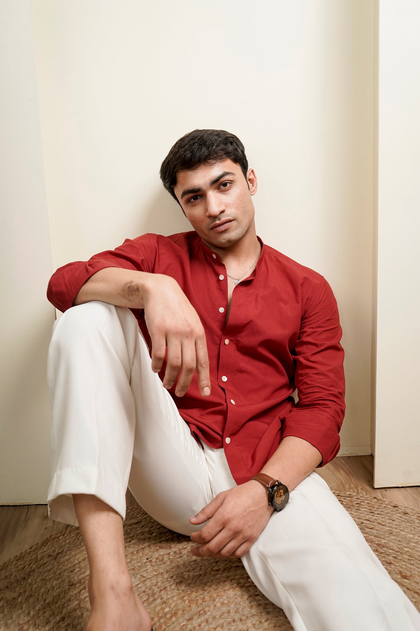 Red Regular Fit Shirt