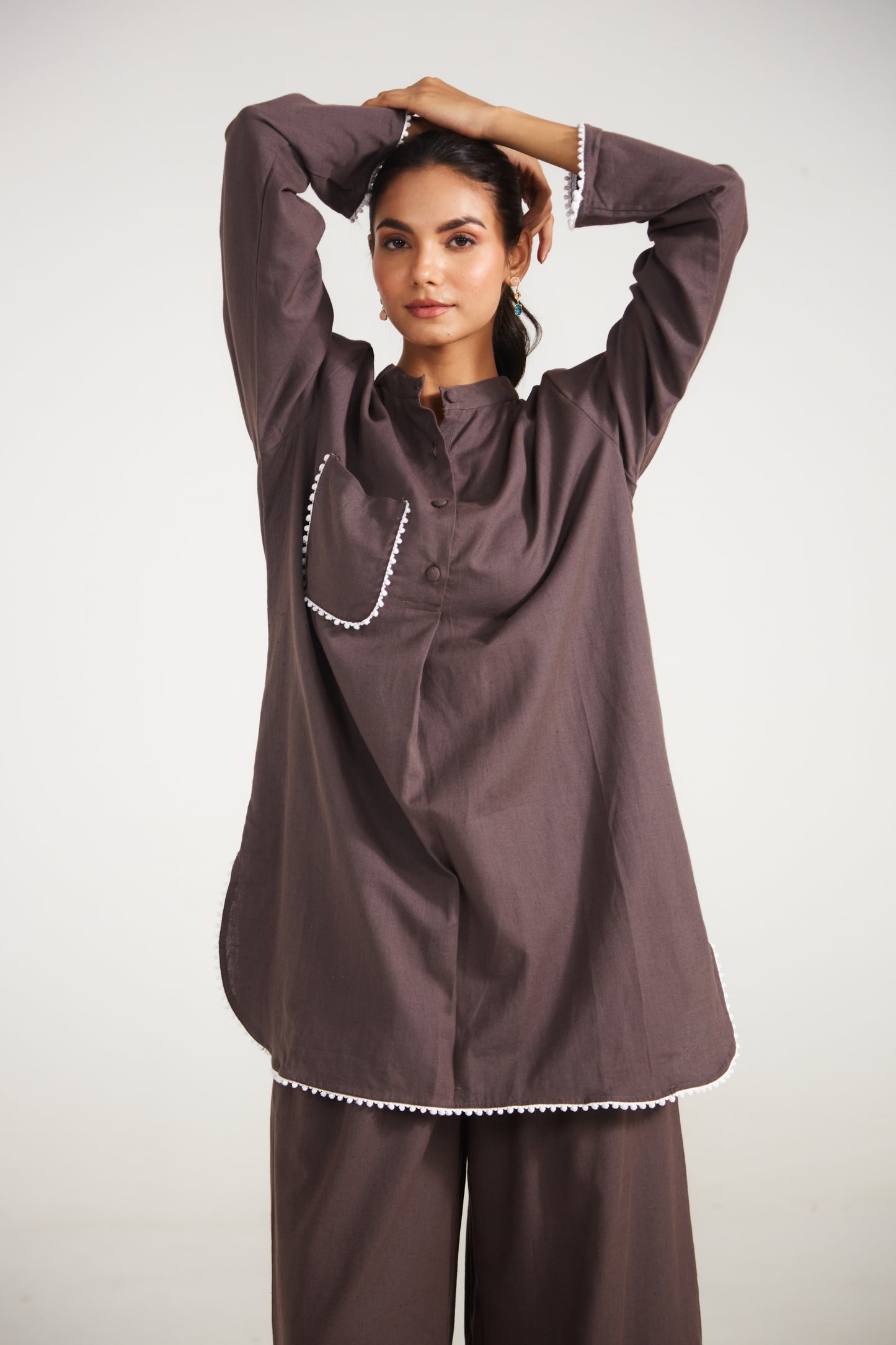 Mocha Brown Co-ord Set (Set Of Two)