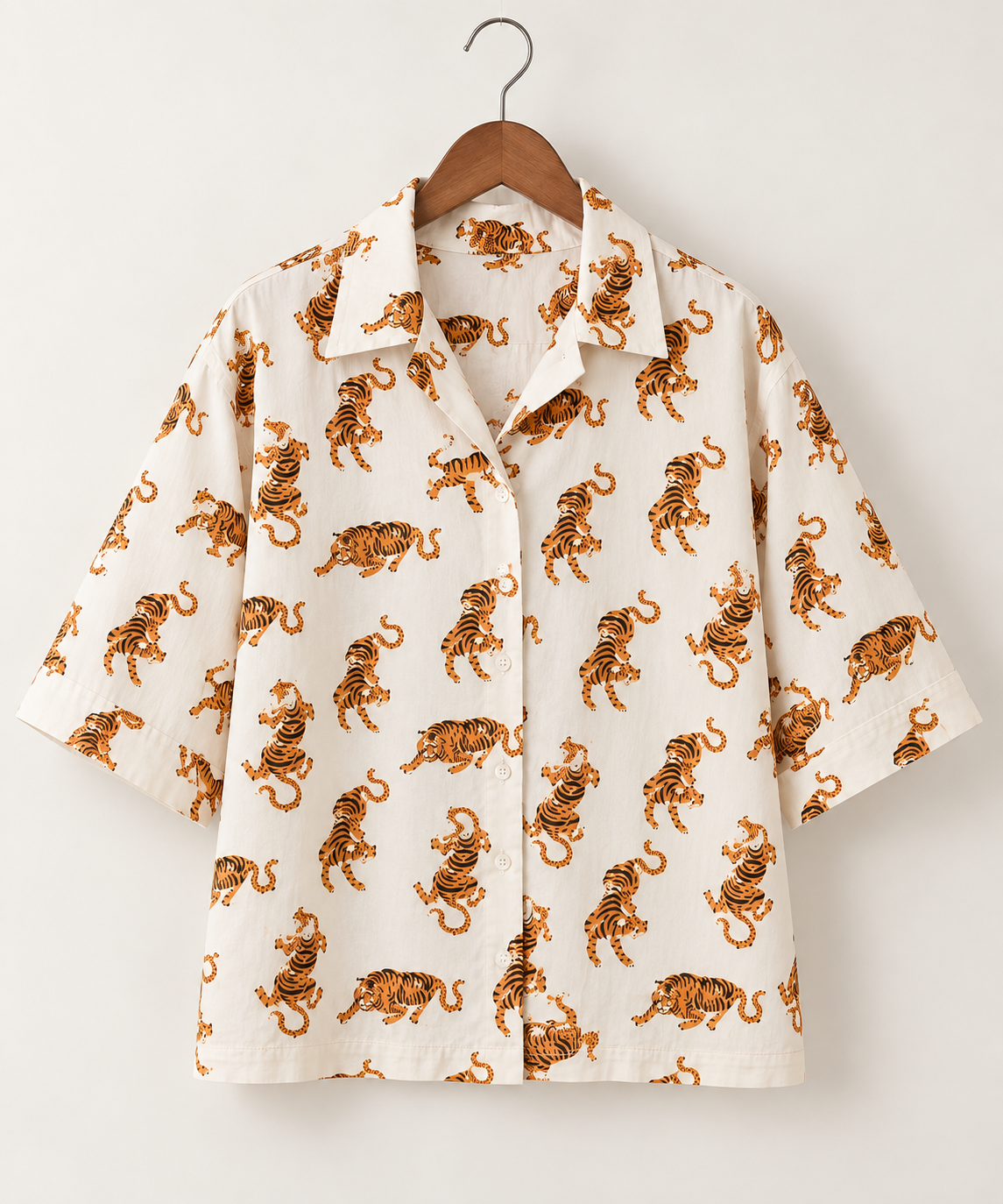 Wild Tiger Camp Boxy Fit Shirt