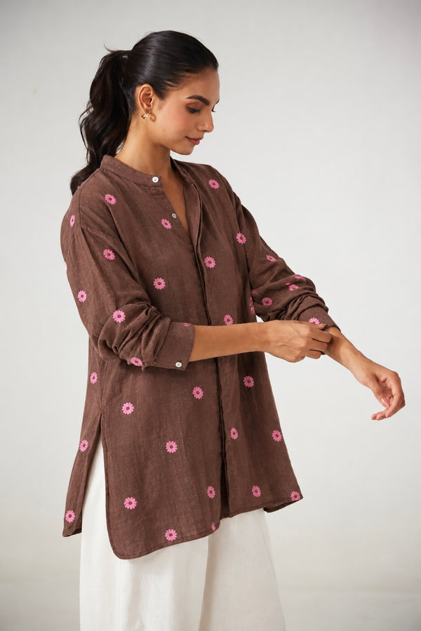 Cocoa Floral Shirt