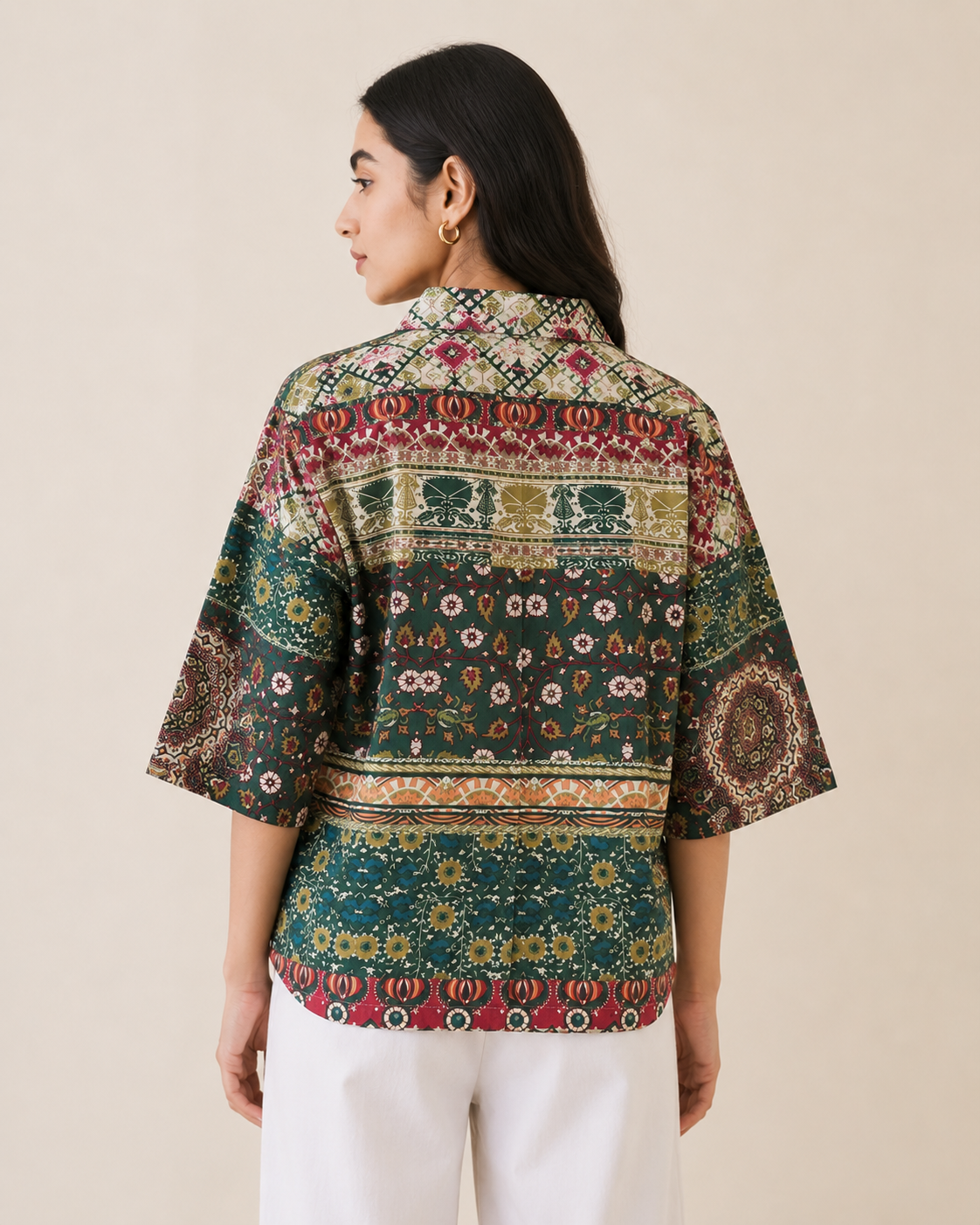 Bohemian Printed Boxy Fit Shirt