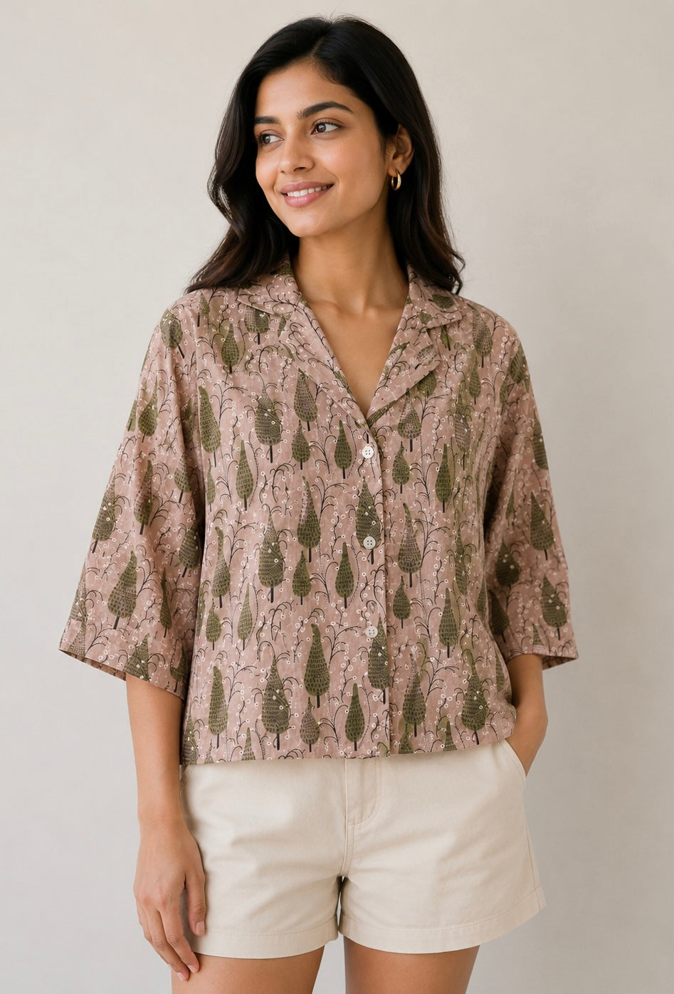 Dusky Forest Boxy Fit Shirt