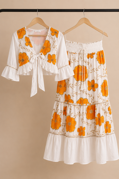 Marigold Bloom Co-ord set (Set Of Two)