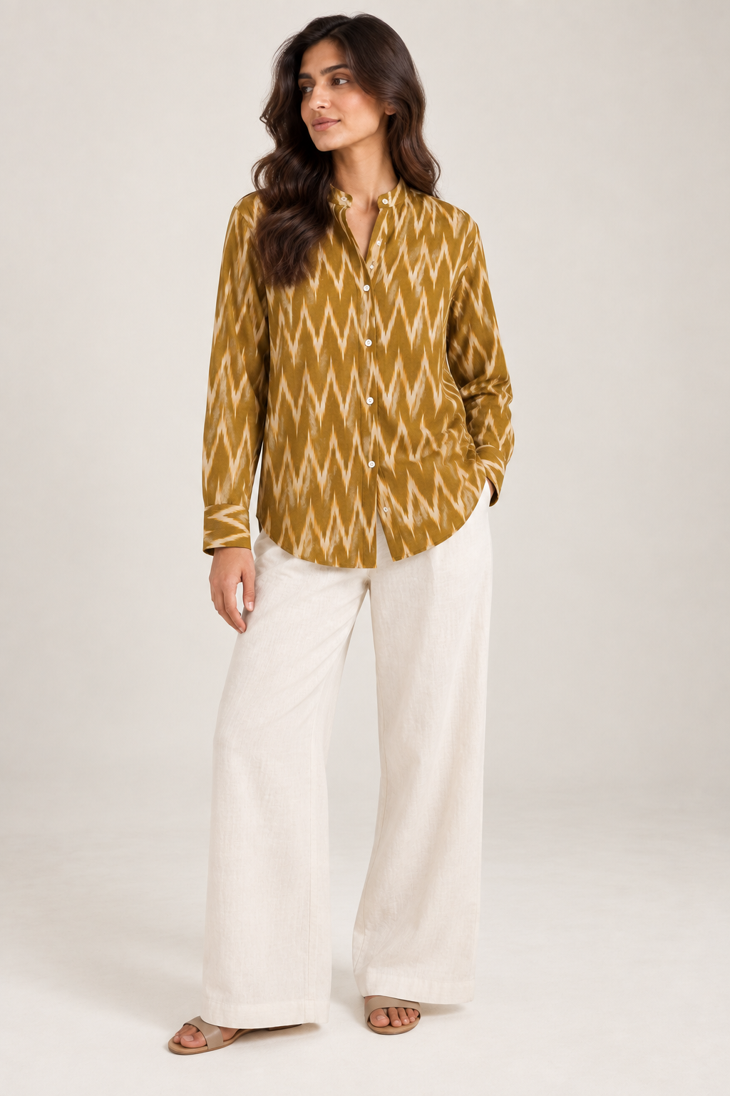 Mustard Ikat Everyday Shirt