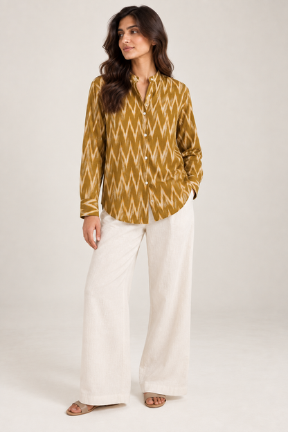 Mustard Ikat Everyday Shirt