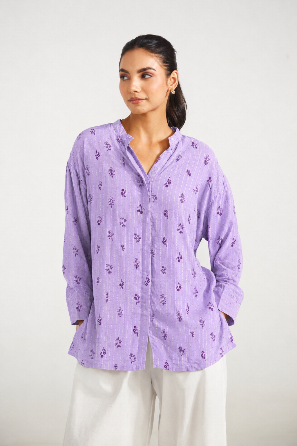 Lavender Breeze Relaxed Fit Shirt