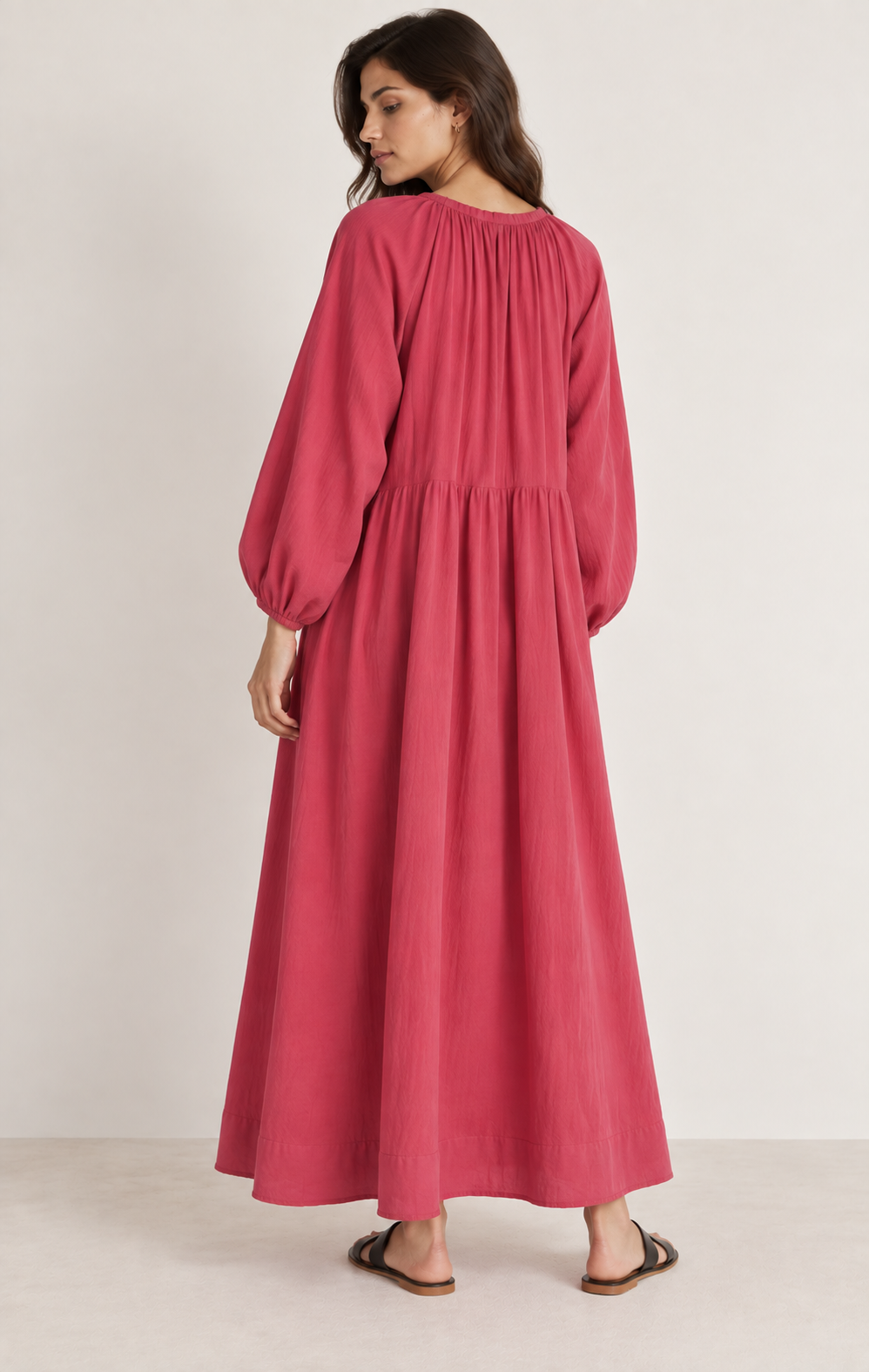 Rosewood Gathered Maxi Dress