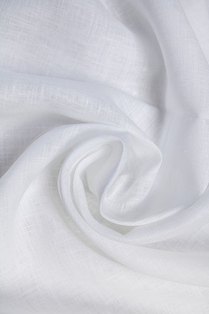 White Pure Linen Relaxed Fit Co-ord set (Set of Two)