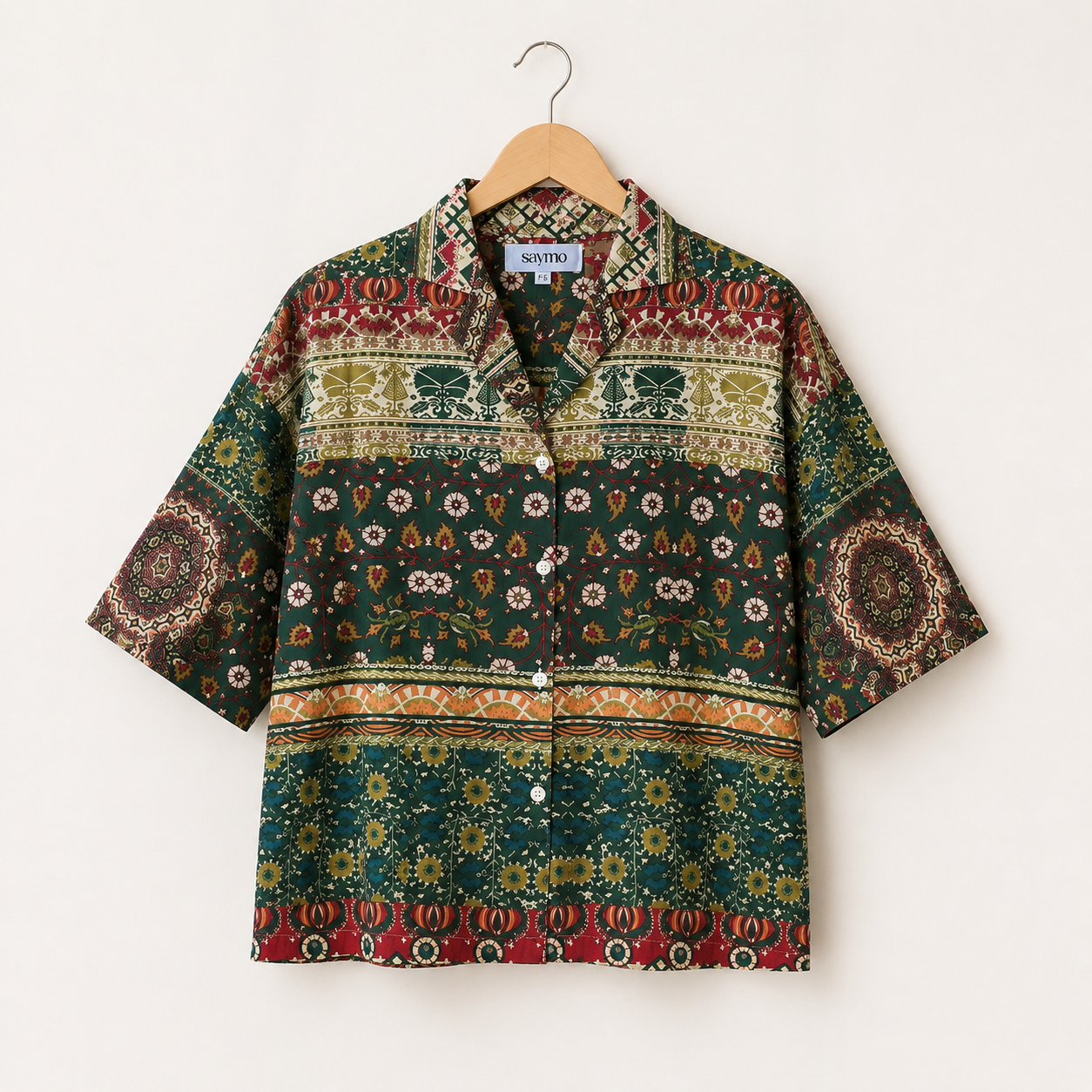 Bohemian Printed Boxy Fit Shirt