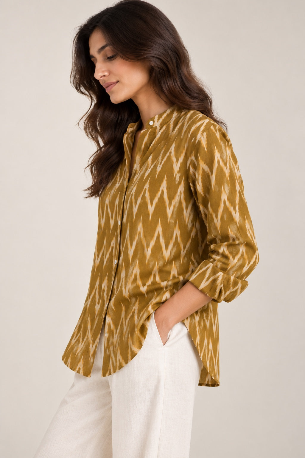 Mustard Ikat Everyday Shirt