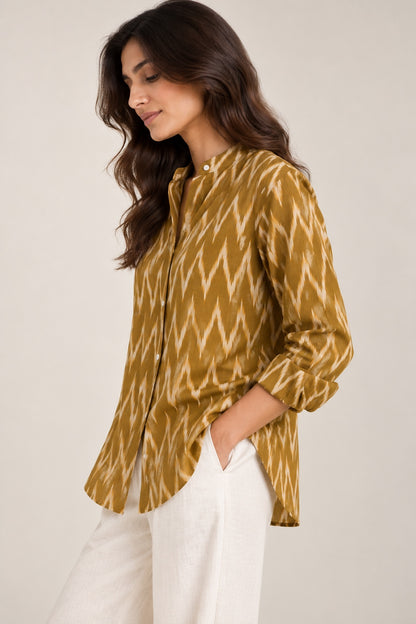 Mustard Ikat Everyday Shirt