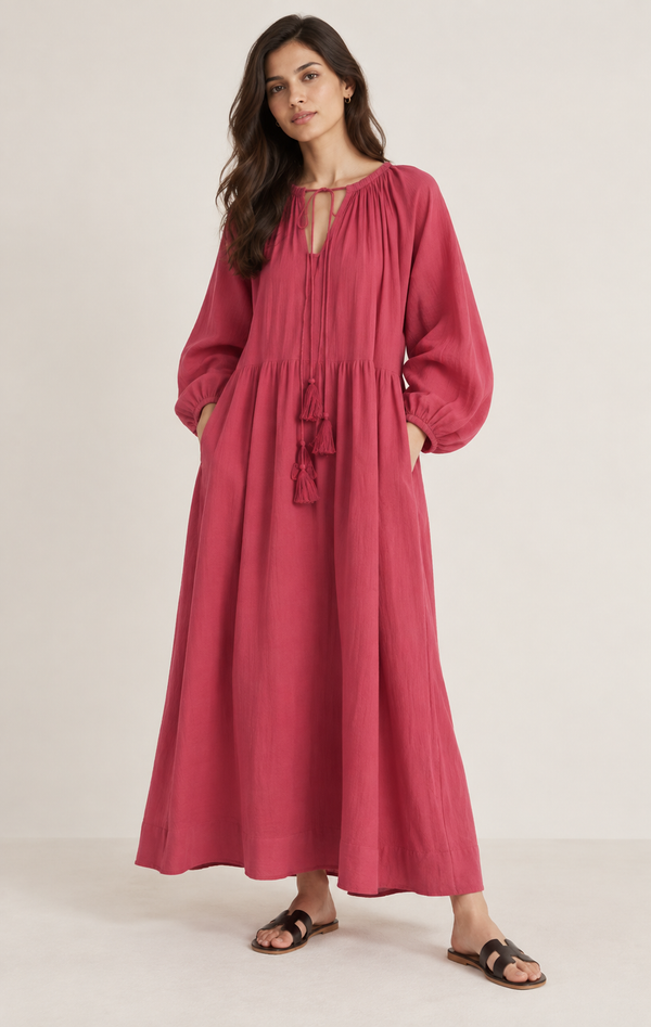 Rosewood Gathered Maxi Dress