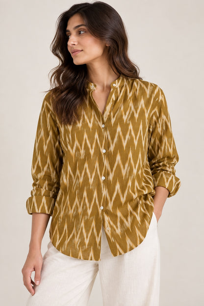 Mustard Ikat Everyday Shirt