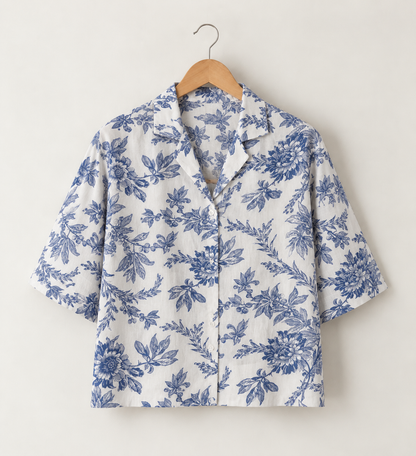 Willow Bloom Relaxed Boxy Fit Shirt