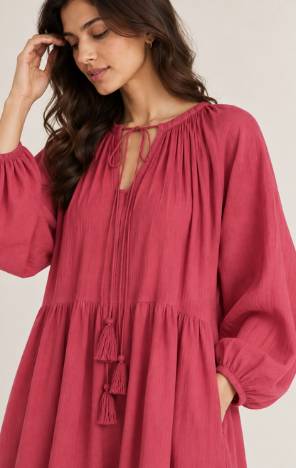 Rosewood Gathered Maxi Dress