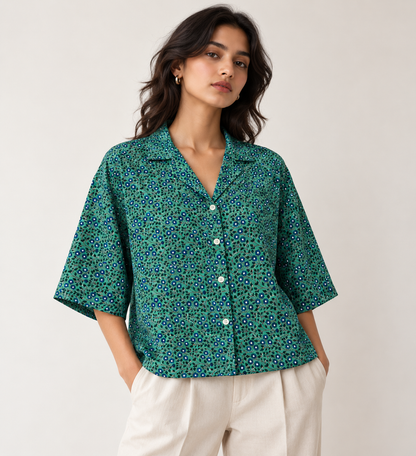 Emerald Garden Relaxed Fit Shirt