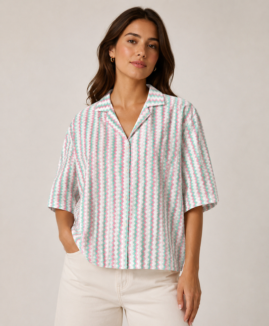 Candy Wave Boxy Fit Shirt
