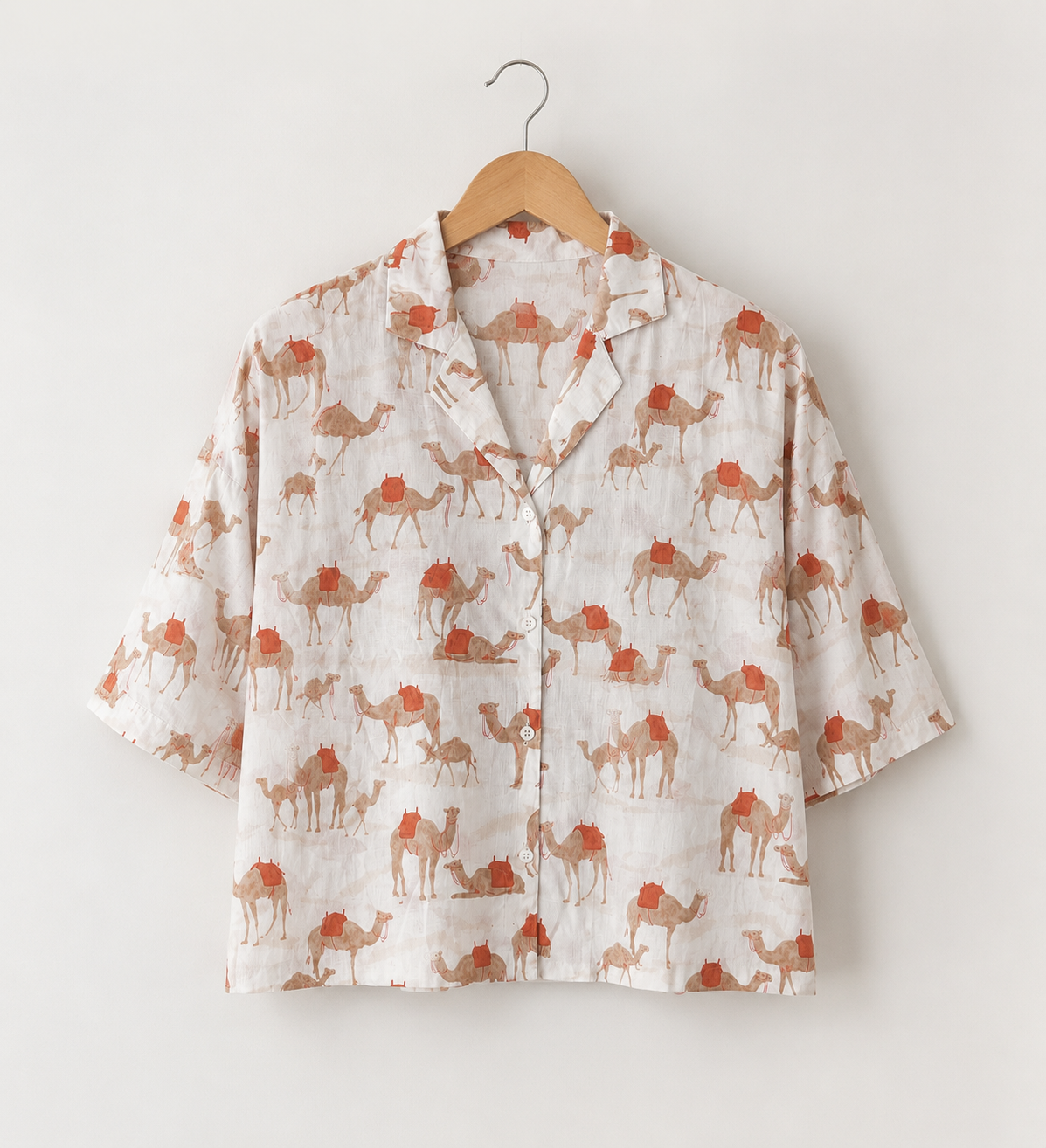 Desert Caravan Cotton Boxy Shirt