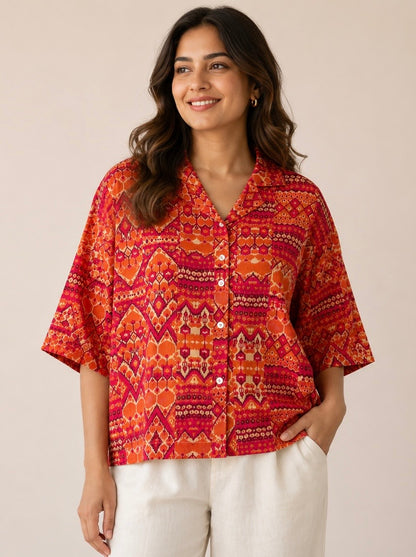 Saffron Caravan Boxy Fit Shirt