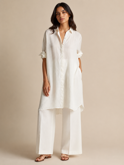 Ivory Ease Cotton Co-ord Set