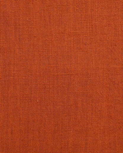 Rust Orange Pure Linen Shirt