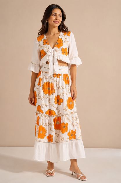 Marigold Bloom Co-ord set (Set Of Two)