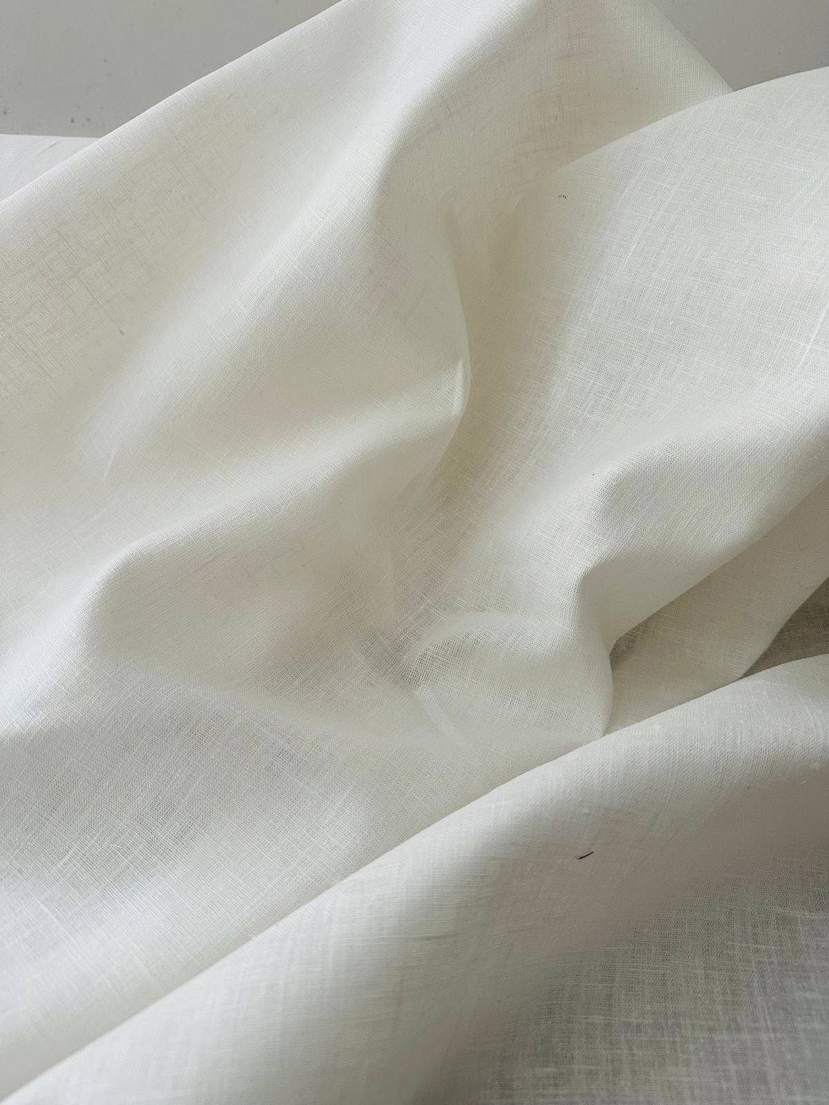 Off White Pure Linen Relaxed Fit Shirt