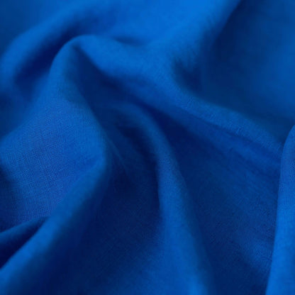 Cobalt Blue Relaxed Fit Pure Linen Co-ord set