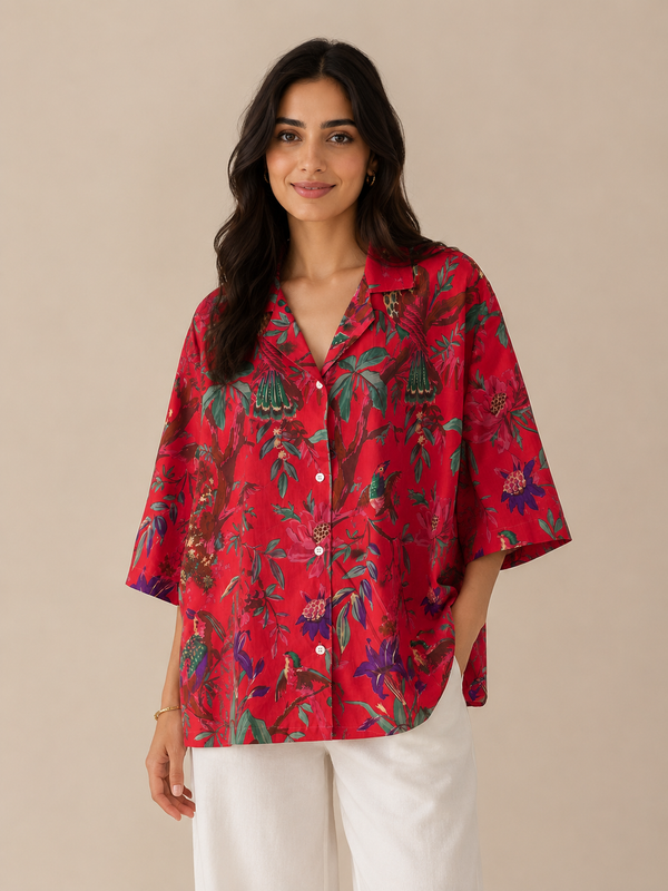Ruby Botanica Boxy Fit Shirt