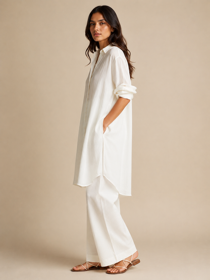 Ivory Ease Cotton Co-ord Set