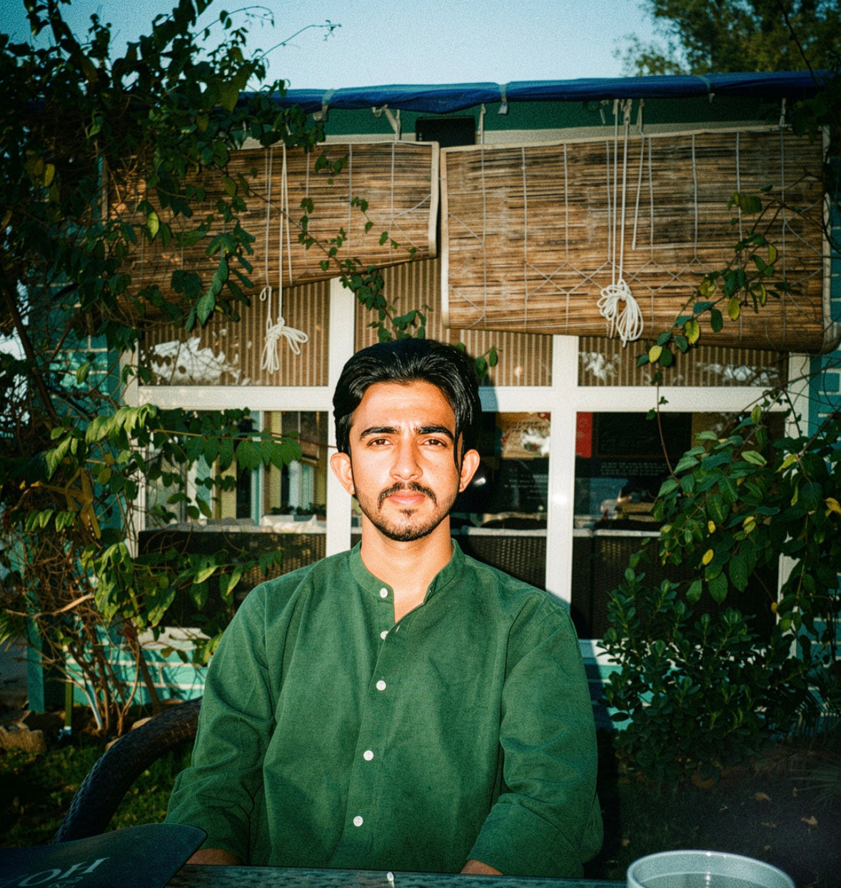 Green Cotton Regular fit Shirt
