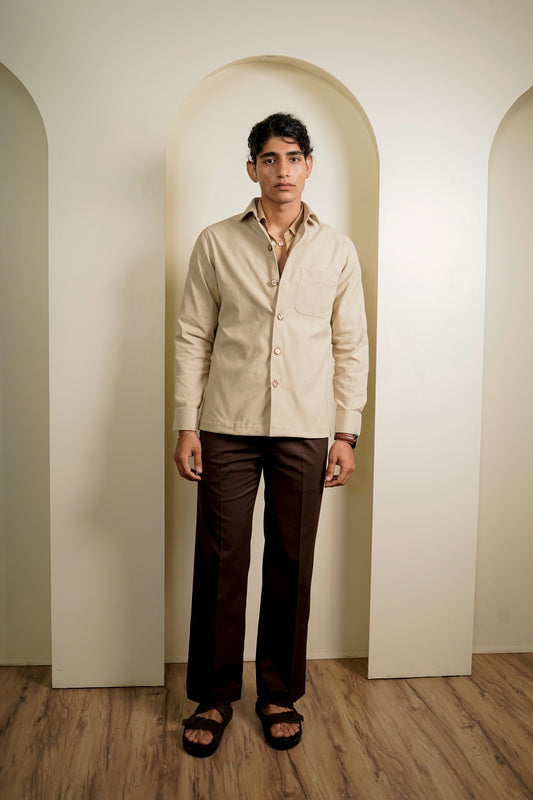 Beige Coduroy Jacket