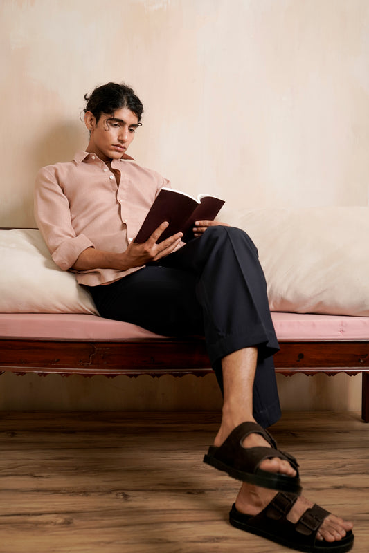 Dusty Pink Linen Shirt