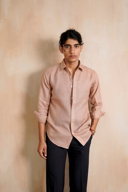 Dusty Pink Linen Shirt