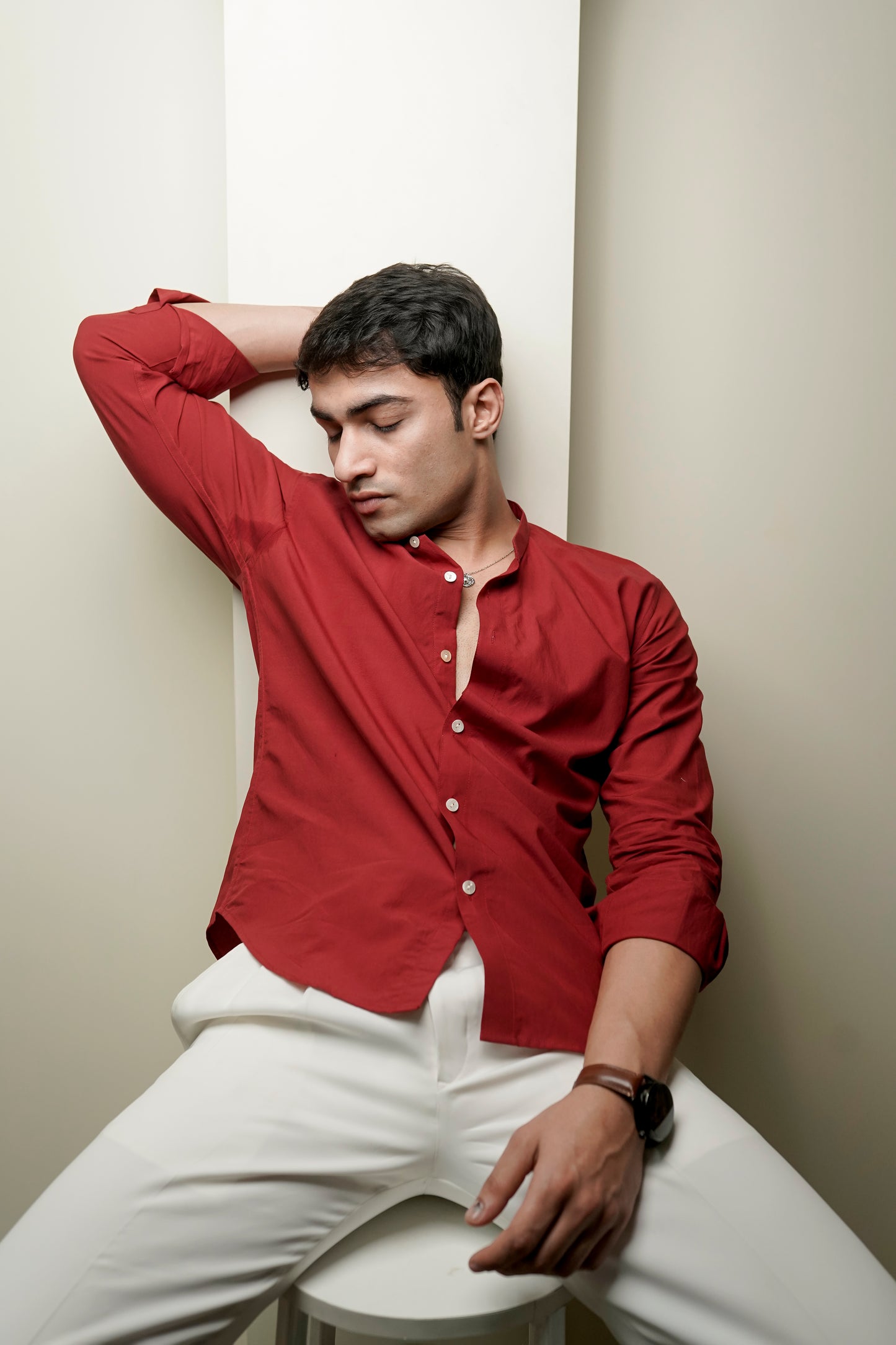 Red Regular Fit Shirt