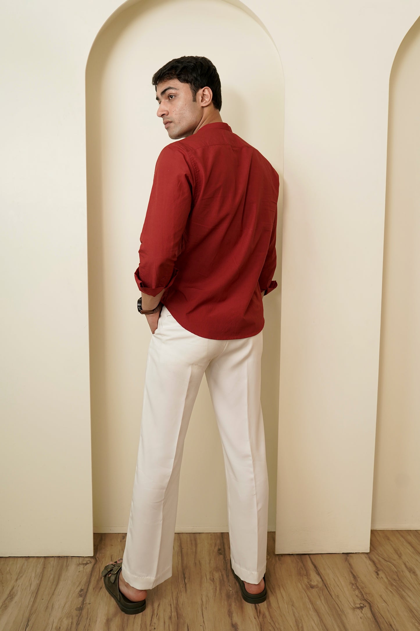 Red Regular Fit Shirt