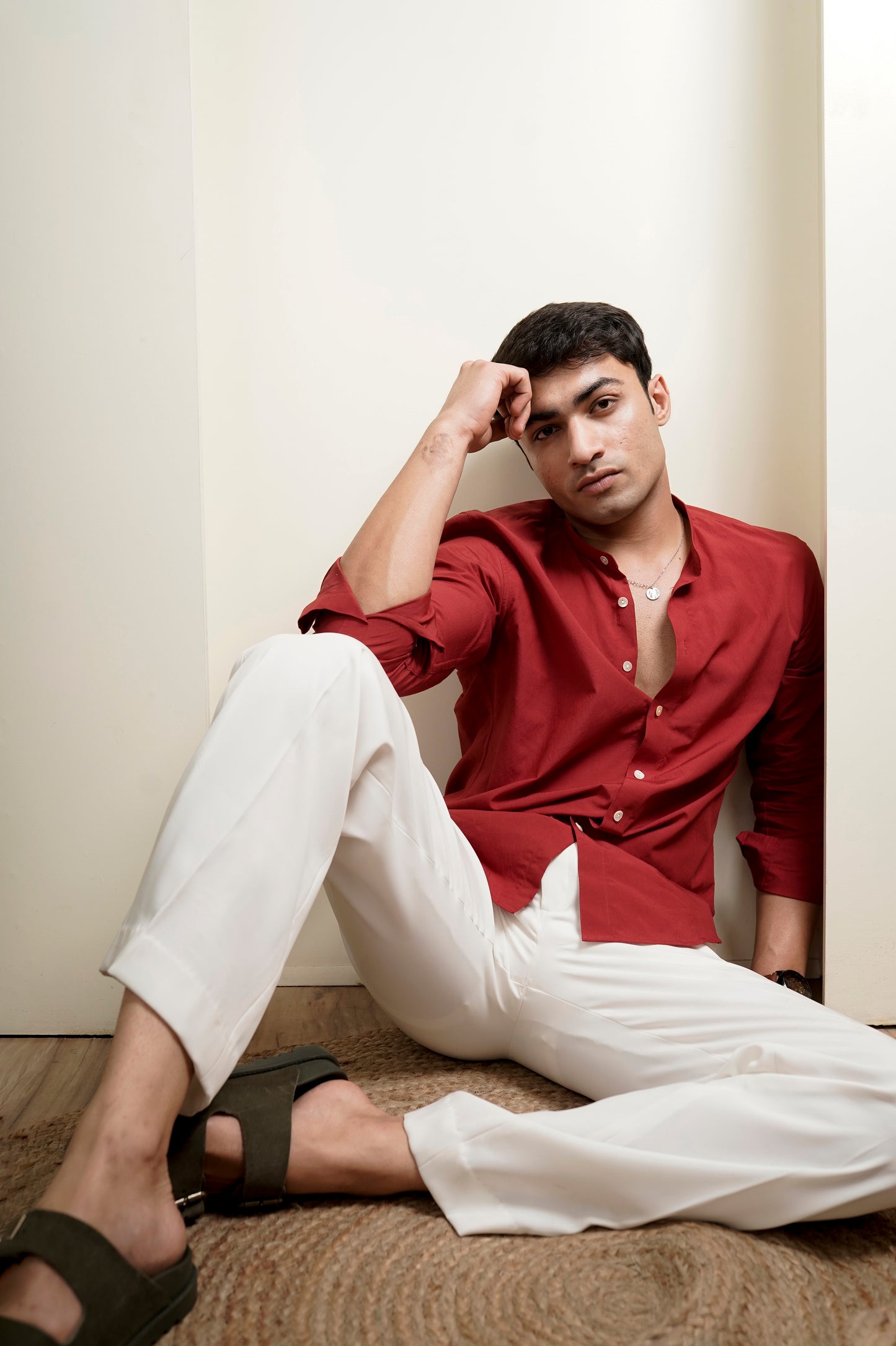 Red Regular Fit Shirt